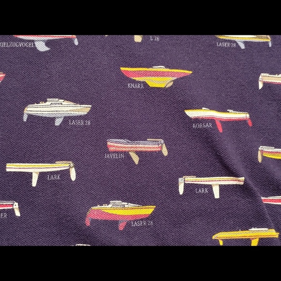 Nautica Vintage Polo, Nautical Pattern Size Large - Picture 4 of 4